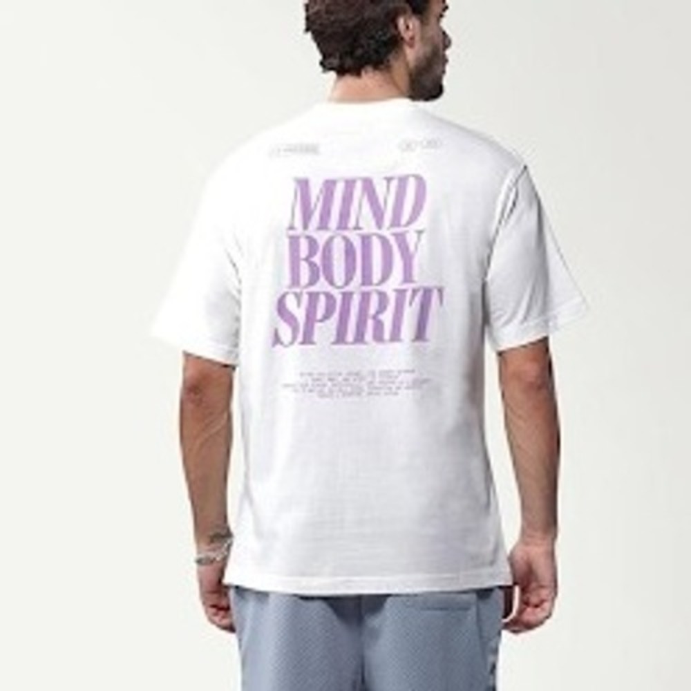 Active After Coffee‎ Mind Body Spirit Graphic T-Shirt White Unisex